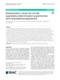 Potentiometric sensor for iron (III) quantitative determination: Experimental and computational approaches