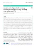 Assessment of lipophilicity of newly synthesized celecoxib analogues using reversed-phase HPLC