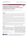 Planting and seasonal and circadian evaluation of a thymol-type oil from Lippia thymoides Mart. & Schauer