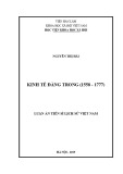 Luận án Tiến sĩ Lịch sử Việt Nam: Kinh tế Đàng trong (1558 - 1777)