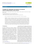 Template for estimating uncertainties of measured neutron-induced ﬁssion cross-sections