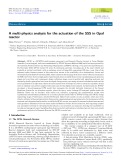 A multi-physics analysis for the actuation of the SSS in Opal reactor