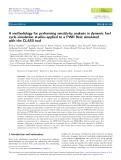 A methodology for performing sensitivity analysis in dynamic fuel cycle simulation studies applied to a PWR ﬂeet simulated  with the CLASS tool