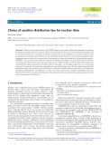 Choice of positive distribution law for nuclear data