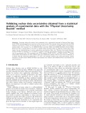 Validating nuclear data uncertainties obtained from a statistical analysis of experimental data with the “Physical Uncertainty Bounds” method