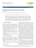 Evaluating nuclear data and their uncertainties