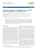 Uncertainty propagation for the design study of the PETALE experimental programme in the CROCUS reactor