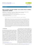 How to produce accurate inelastic cross sections from an indirect measurement method?