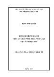 Luận văn Thạc sĩ Luật kinh tế: Điều kiện kinh doanh thức ăn chăn nuôi theo pháp luật Việt Nam hiện nay