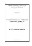 Luận văn Thạc sĩ Luật kinh tế: Chế độ hưu trí theo luật Bảo hiểm xã hội năm 2014 ở Việt Nam hiện nay