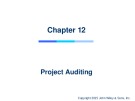 Lecture Project management: A managerial approach – Chapter 12: Project auditing