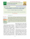 Effect of foliar application of growth regulators and micronutrients on fruit yield attributes of acid lime (Citrus aurantifolia Swingle)