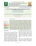 A review on impact of tillage and nutrient management on maize production in Indian scenario