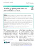 The effect of sleeping position on heart rate variability in newborns