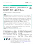 Prevalence of neonatal hypothermia and its associated factors in East Africa: A systematic review and meta-analysis