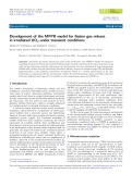 Development of the MFPR model for ﬁssion gas release in irradiated UO2 under transient conditions