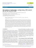 2D simulation of hydride blister cracking during a RIA transient with the fuel code ALCYONE