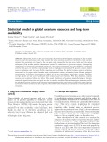 Statistical model of global uranium resources and long-term availability