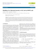Modelling of as-fabricated porosity in UO2 fuel by MFPR code