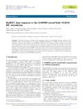 RadFET dose response in the CHARM mixed-ﬁeld: FLUKA MC simulations