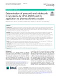 Determination of parecoxib and valdecoxib in rat plasma by UPLC-MS/MS and its application to pharmacokinetics studies
