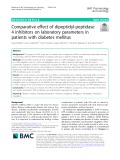 Comparative effect of dipeptidyl-peptidase 4 inhibitors on laboratory parameters in patients with diabetes mellitus
