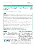 A scientometric analysis of neuroblastoma research