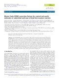 Monte Carlo MSM correction factors for control rod worth estimates in subcritical and near-critical fast neutron reactors
