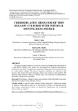 Thermoelastic behavior of thin hollow cylinder with internal moving heat source