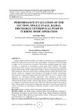 Performance evaluation of end suction, single stage, radial discharge centrifugal pump in turbine mode operation