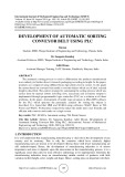 Development of automatic sorting conveyor belt using PLC