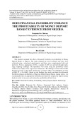 Does financial flexibility enhance the profitability of money deposit banks? Evidence from Nigeria