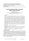Vanet based secured accident prevention system