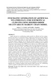 Stochastic generation of artificial weather data for subtropical climates using higher order multivariate markov chain model