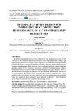 Optimal plate-fin design for improving heat dissipation performance of automobile lamp reflectors