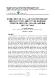 Detection of damage in stiffeners of aircraft wing structure based on induced skin strains and lateral deflections