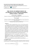 The study on improvement of aluminium alloy for engineering application: a review