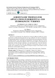 Aerodynamic profiles for applications in horizontal axis hydrokinetic turbines