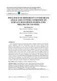 Influence of different cutter helix angle and cutting condition on surface roughness during end-milling of c45 steel