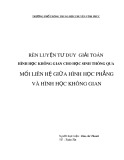 Sáng kiến kinh nghiệm: Rèn luyện tư duy giải toán hình học không gian cho HS thông qua mối liên hệ giữa hình học phẳng và hình học không gian