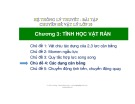 Bài giảng Chuyên đề Vật lý 10 - Chương 3: Chủ đề 4 (Bài tập)