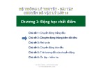 Bài giảng Chuyên đề Vật lý 10 - Chương 1: Chủ đề 2 (Slide)