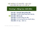 Bài giảng Chuyên đề Vật lý 10 - Chương 1: Chủ đề 3 (Slide)