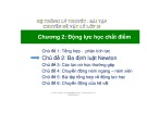 Bài giảng Chuyên đề Vật lý 10 - Chương 2: Chủ đề 2