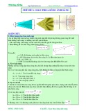 Bài giảng chuyên đề luyện thi đại học Vật lý – Chương 6 (Chủ đề 2): Giao thoa sóng ánh sáng