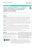 Tumor endothelial ELTD1 as a predictive marker for treatment of renal cancer patients with sunitinib