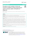 Prevalence and correlates of job and insurance problems among young breast cancer survivors within 18 months of diagnosis