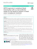 GRP78 expression in peripheral blood mononuclear cells is a new predictive marker for the benefit of taxanes in breast cancer neoadjuvant treatment