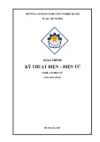 Giáo trình Kỹ thuật điện-điện tử - Nghề: Cơ điện tử - CĐ Nghề Công Nghiệp Hà Nội