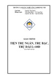 Giáo trình Tiện trụ ngắn, trụ bậc, trụ dài L = 10D - CĐ Nghề Công Nghiệp Hà Nội